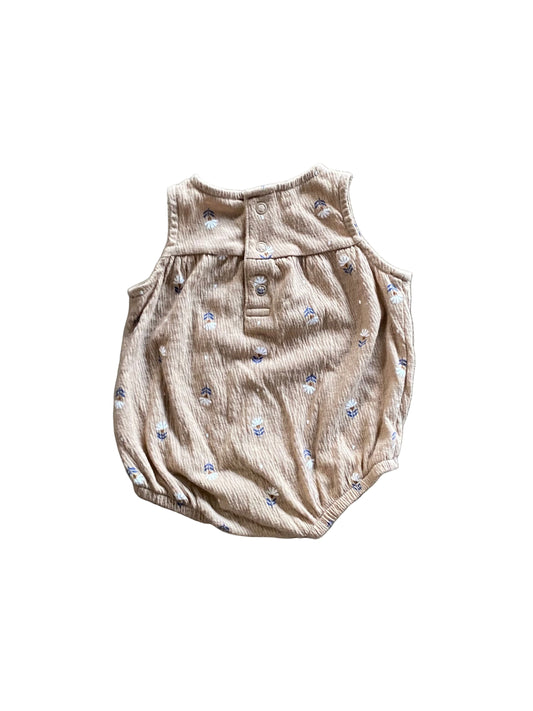 Carter’s | Tan Floral Bubble Romper | NB