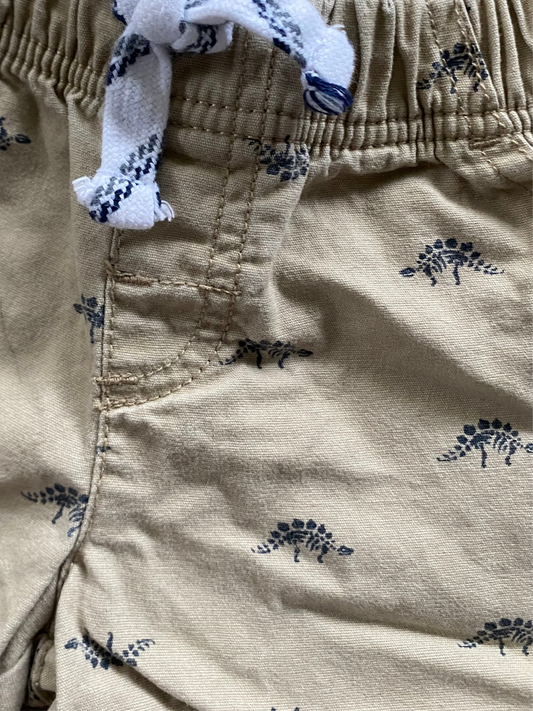 Carter’s | Dinosaur Khaki Shorts | 9-12 Months