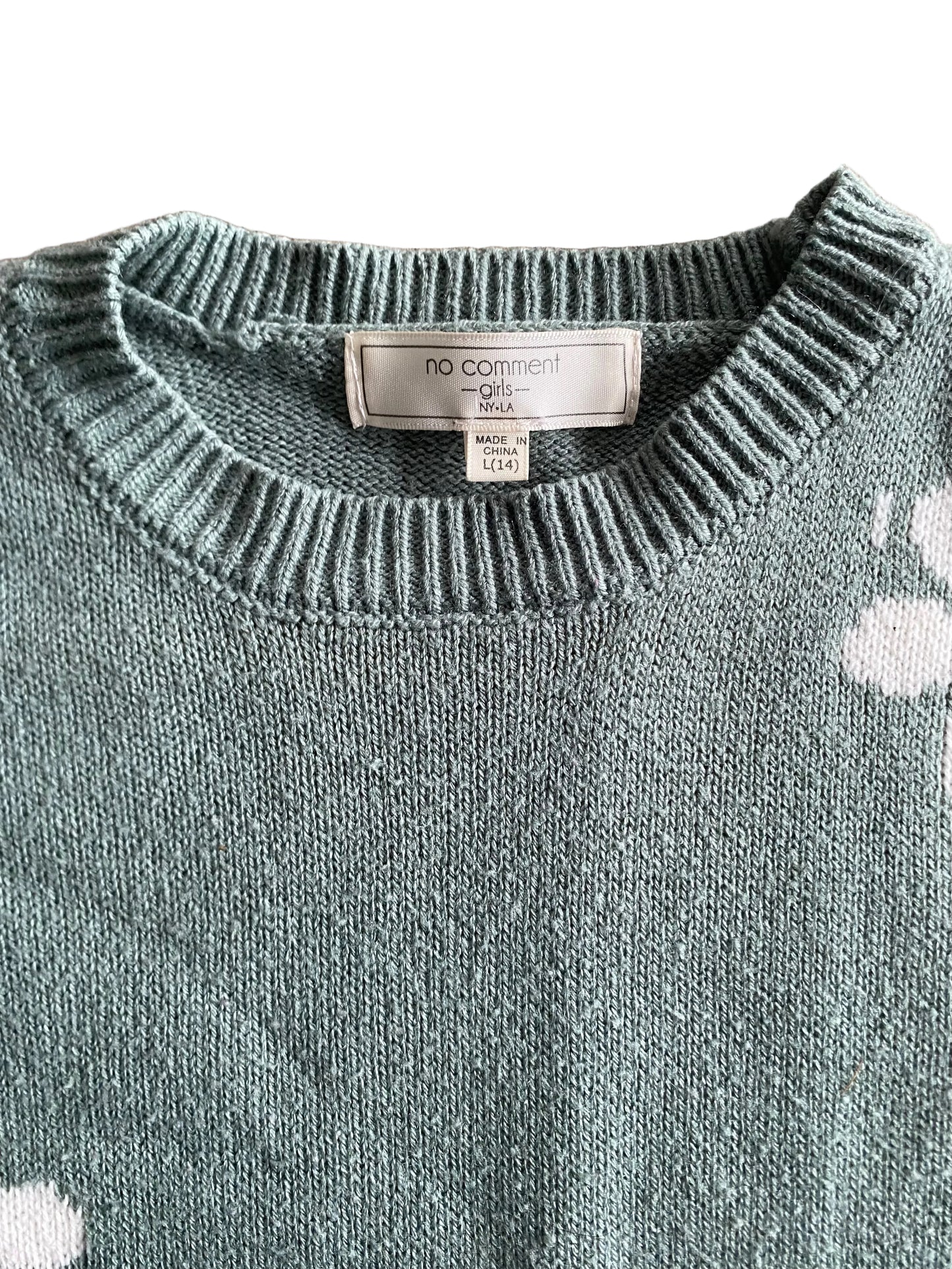 No Comment | Knit Daisy Sweater | 14 kids