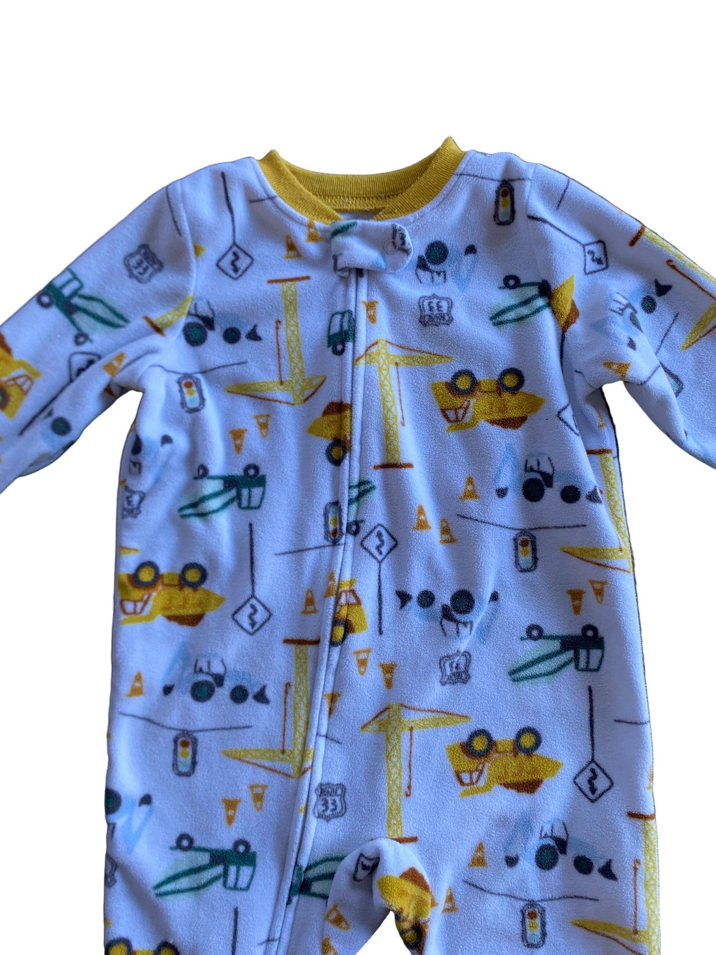 Carter’s | Fleece Footies Road Construction | 9-12 months