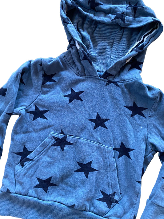 First Wave | Blue Hoodie with Stars | 2T