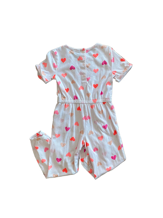 Old Navy | Heart Print Romper | 5t