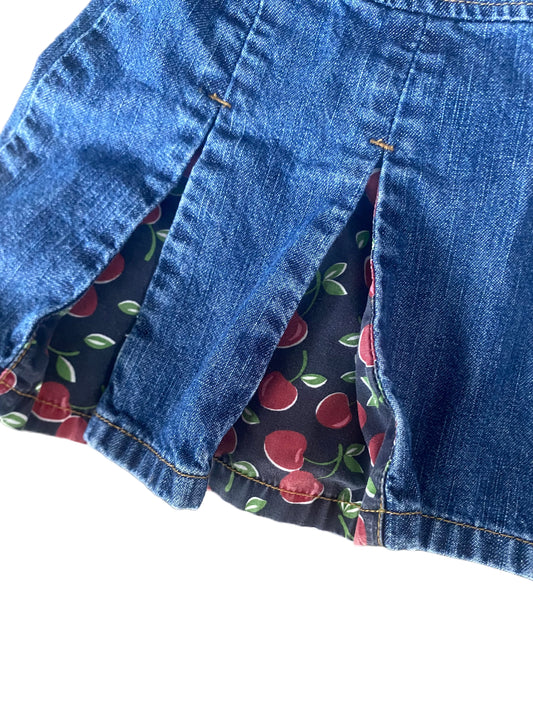Gymboree | Vintage Denim Cherry Dress | 4t