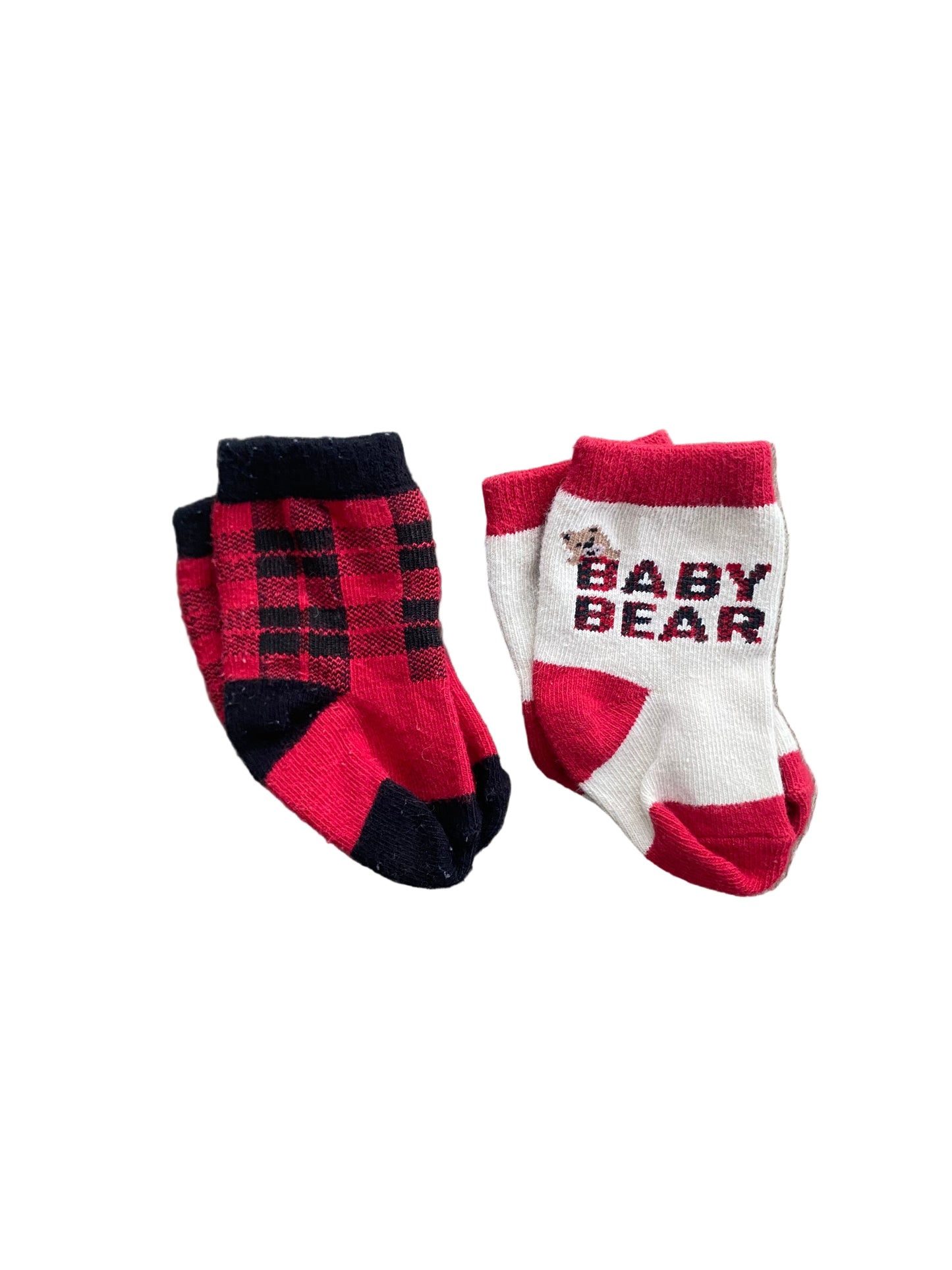 Infant Plaid Crew Socks | 0-6 months