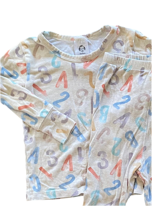 Gerber | Viscose ABC123 Pajamas | 12-18 Months