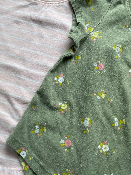 Cat and Jack | Tee Shirt Pair Green and Pink | 2t