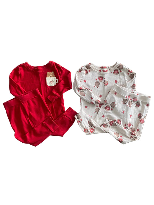 Old Navy | Hot Cocoa Bear Holiday Pajamas |18-24 Months