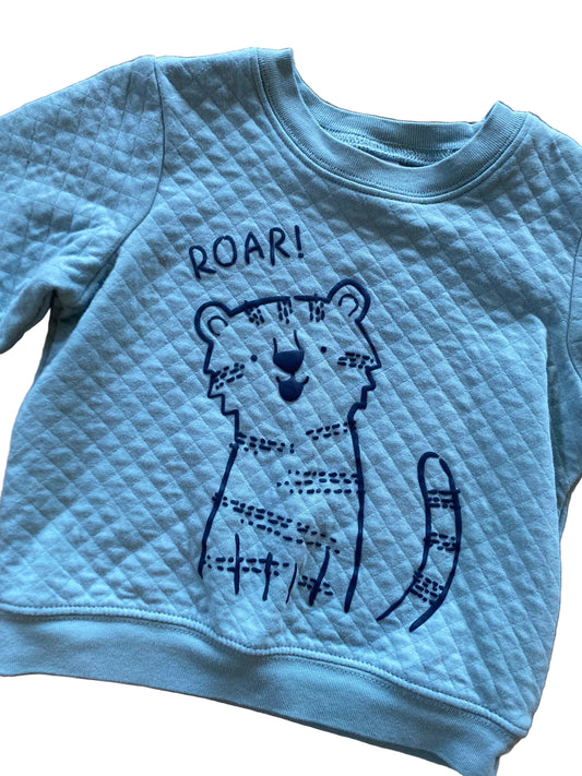 Carter’s | Roar Blue Quilted Sweater | 12-18