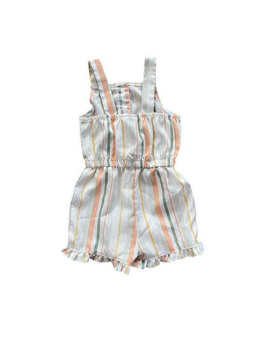 Little Lass | Pinstripe Romper | 12-18 months