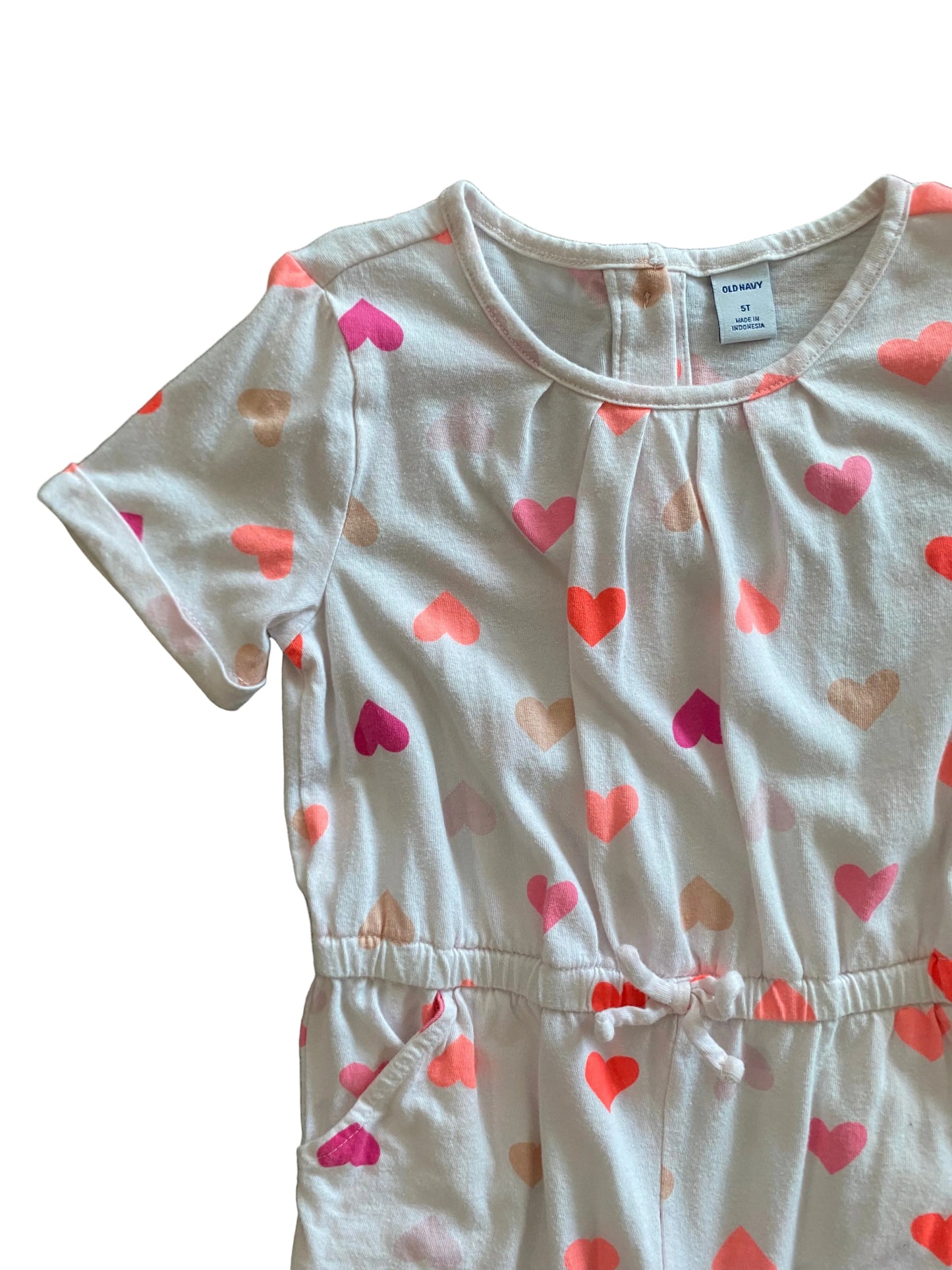 Old Navy | Heart Print Romper | 5t