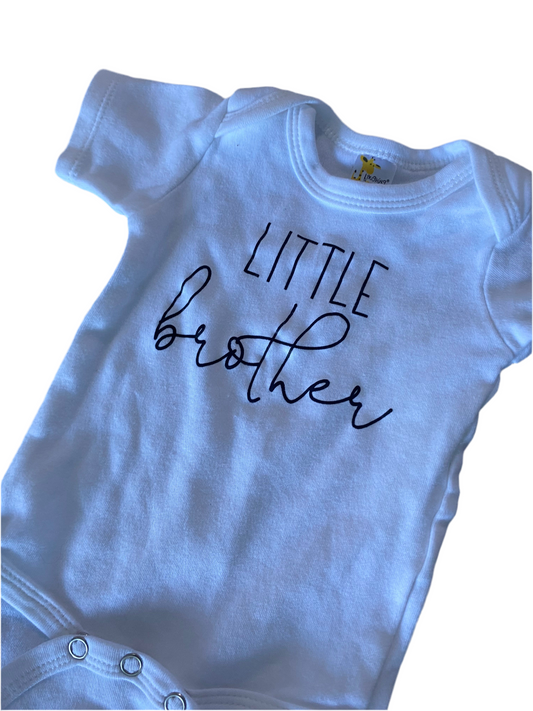 Laughing Giraffe | Little Brother Onesie | 0-3 months
