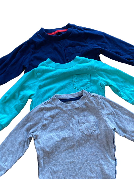 Carter’s | Basic Long Sleeve Tees | 9-12 Months