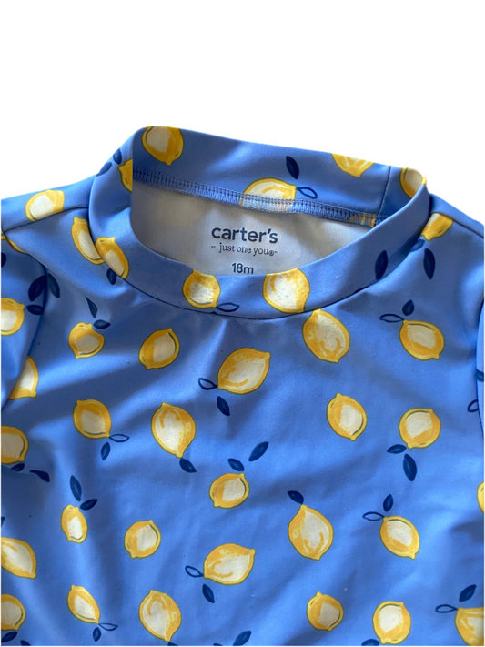 Carter’s | Lemon Rash Guard swimsuit | 12-18 Months