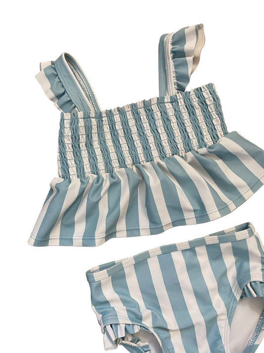 Carter’s | Two Piece Blue Striped Swimsuit | 2t
