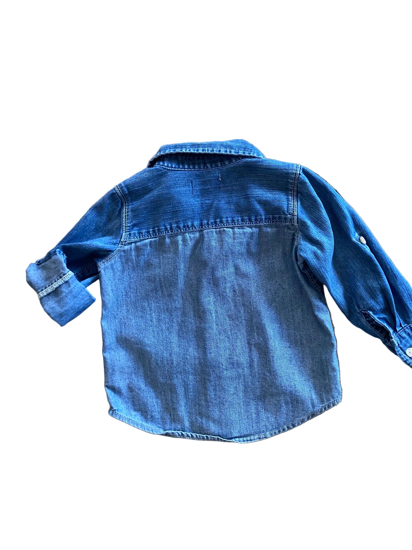 Old Navy | Denim Color Block Button Down | 2t