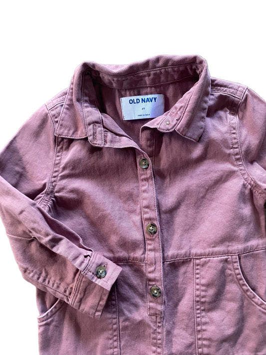 Old Navy | Khaki Coveralls | Size 2T