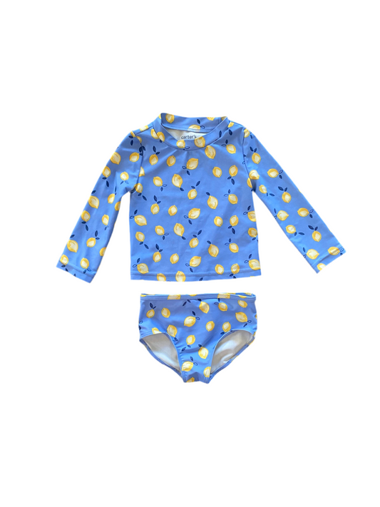 Carter’s | Lemon Rash Guard swimsuit | 12-18 Months