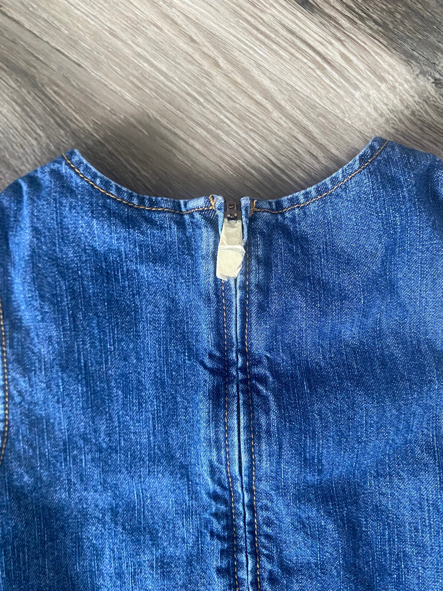 Gymboree | Vintage Denim Cherry Dress | 4t