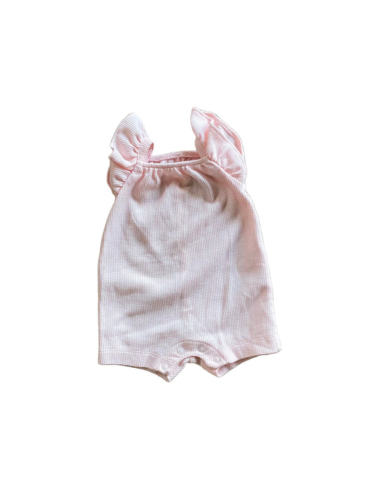 Carter’s | Flutter Sleeve Pink Romper | NB