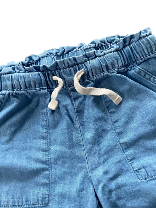 Okie Dokie | Cropped Chambray Pants | 12-18 Monthd