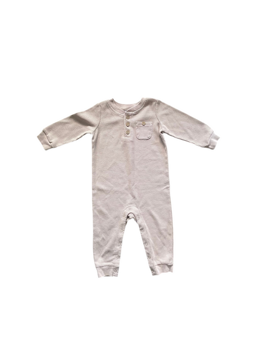 Okie Dokie | Thermal Knit Romper | 9-13 Months