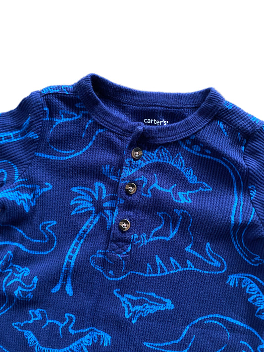 Carter’s | Dinosaur Waffle Knit Romper | 9-12 Months