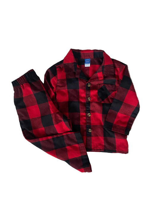 Old Navy | Plaid Button Down Pajamas | 18-24 months
