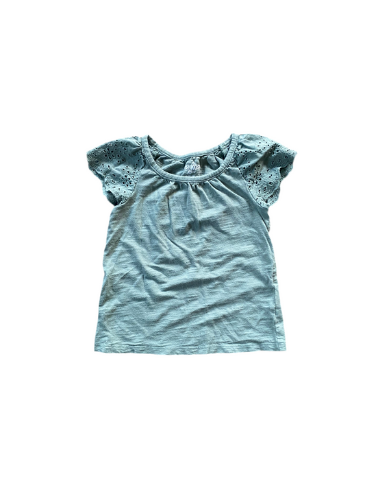 Oshkosh | Eyelet Cap Sleeve | 2T