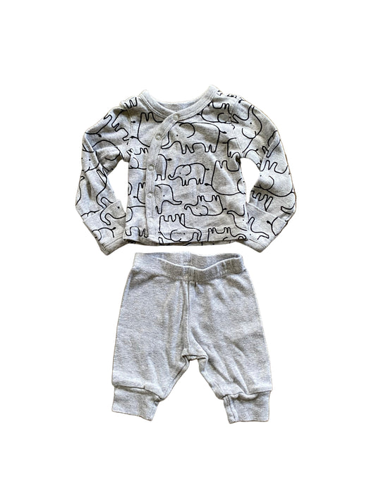 Carter’s | Two Piece Pajamas Elephant | NB