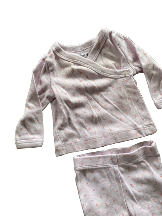 Carter’s | Pajamas Pink Floral | NB