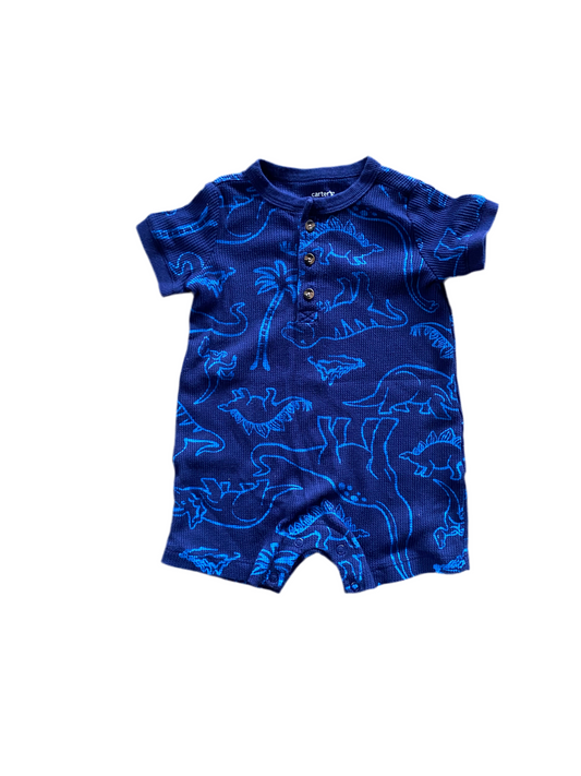 Carter’s | Dinosaur Waffle Knit Romper | 9-12 Months