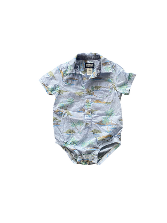 Oshkosh | Dinosaur Romper | 9-12 Months