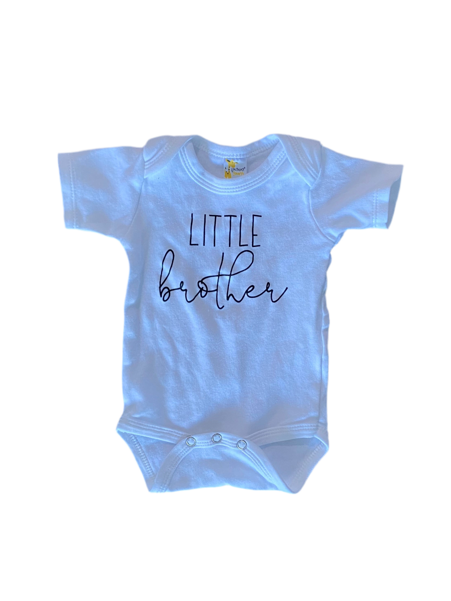 Laughing Giraffe | Little Brother Onesie | 0-3 months