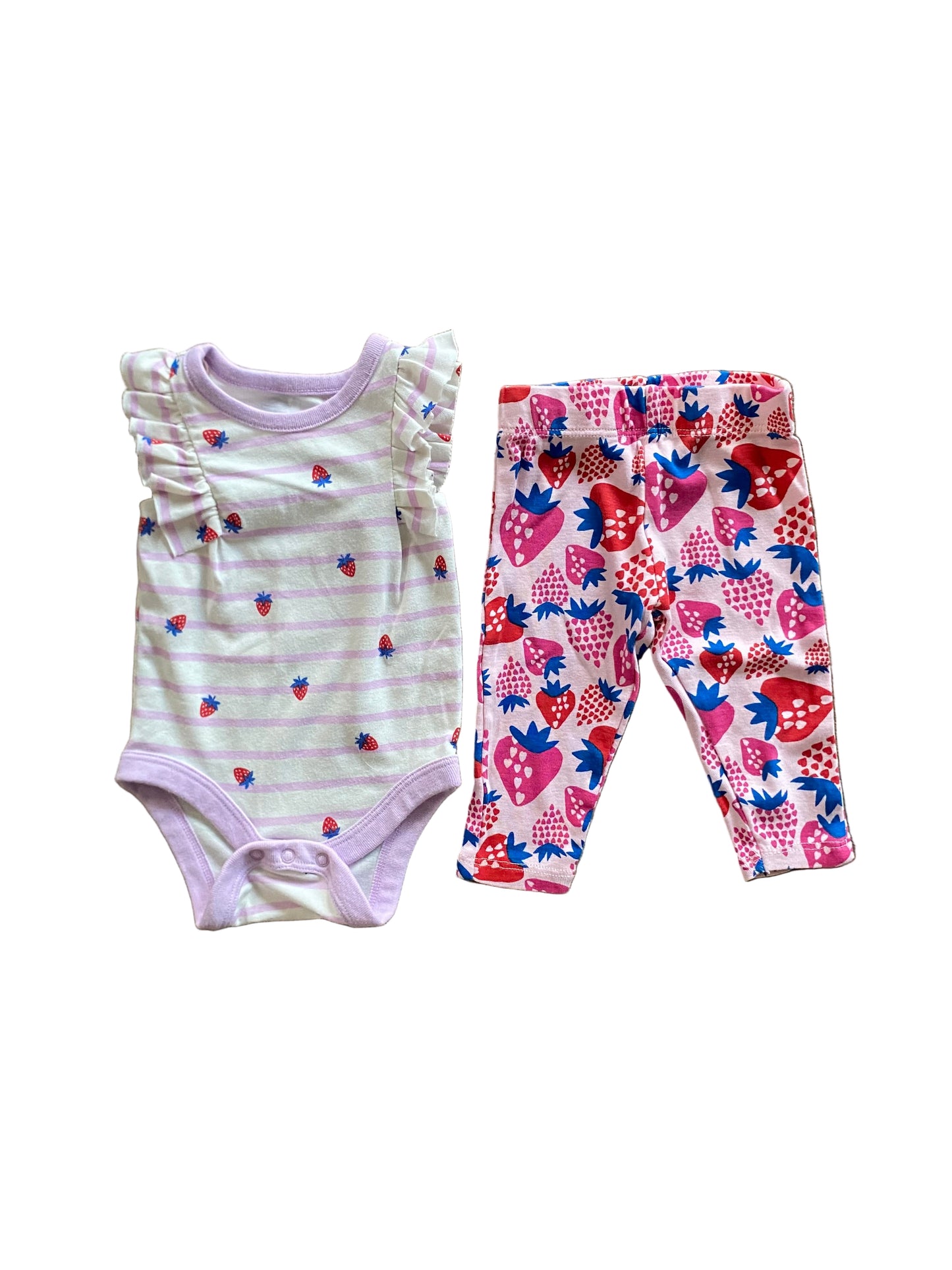 Cat and Jack Baby | Strawberry Summer Set | NB