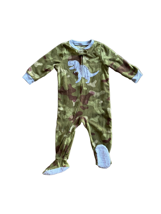 Carter’s | Fleece Footie Dino Camo | 9-12 months