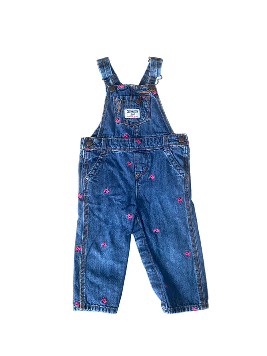 Oshkosh | Overalls Birds Vintage | 9-12 months