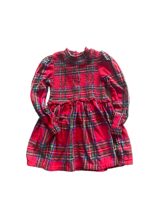 Wonder Nation | Flannel Holiday Dress | 2T
