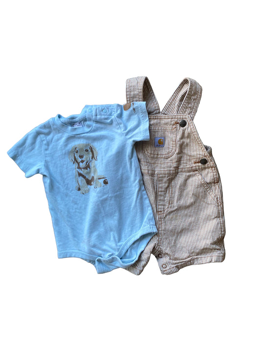 Carhartt | Shortall with Lab Onesie | 12 months