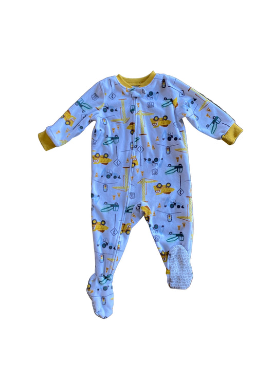 Carter’s | Fleece Footies Road Construction | 9-12 months