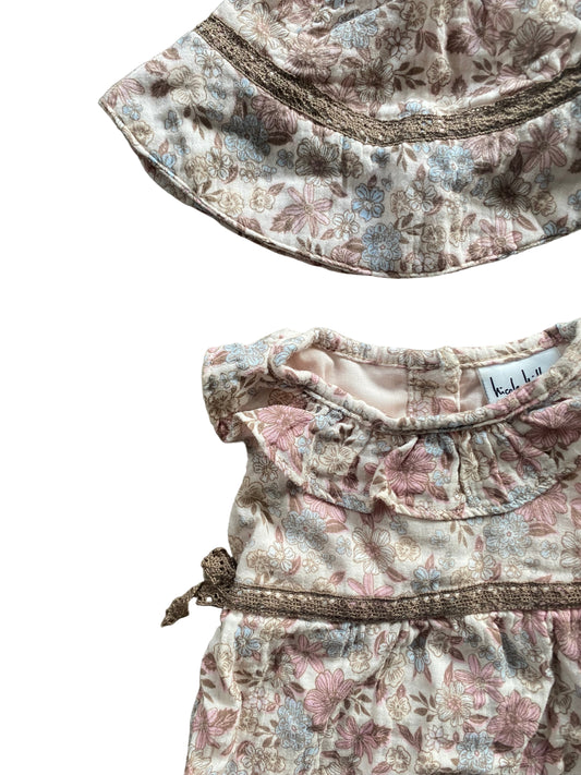 Nicole Miller | Summer set with Sun Hat | NB