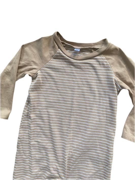 Okie Dokie | Raglan Sleeve Striped Romper | 9-12 Months
