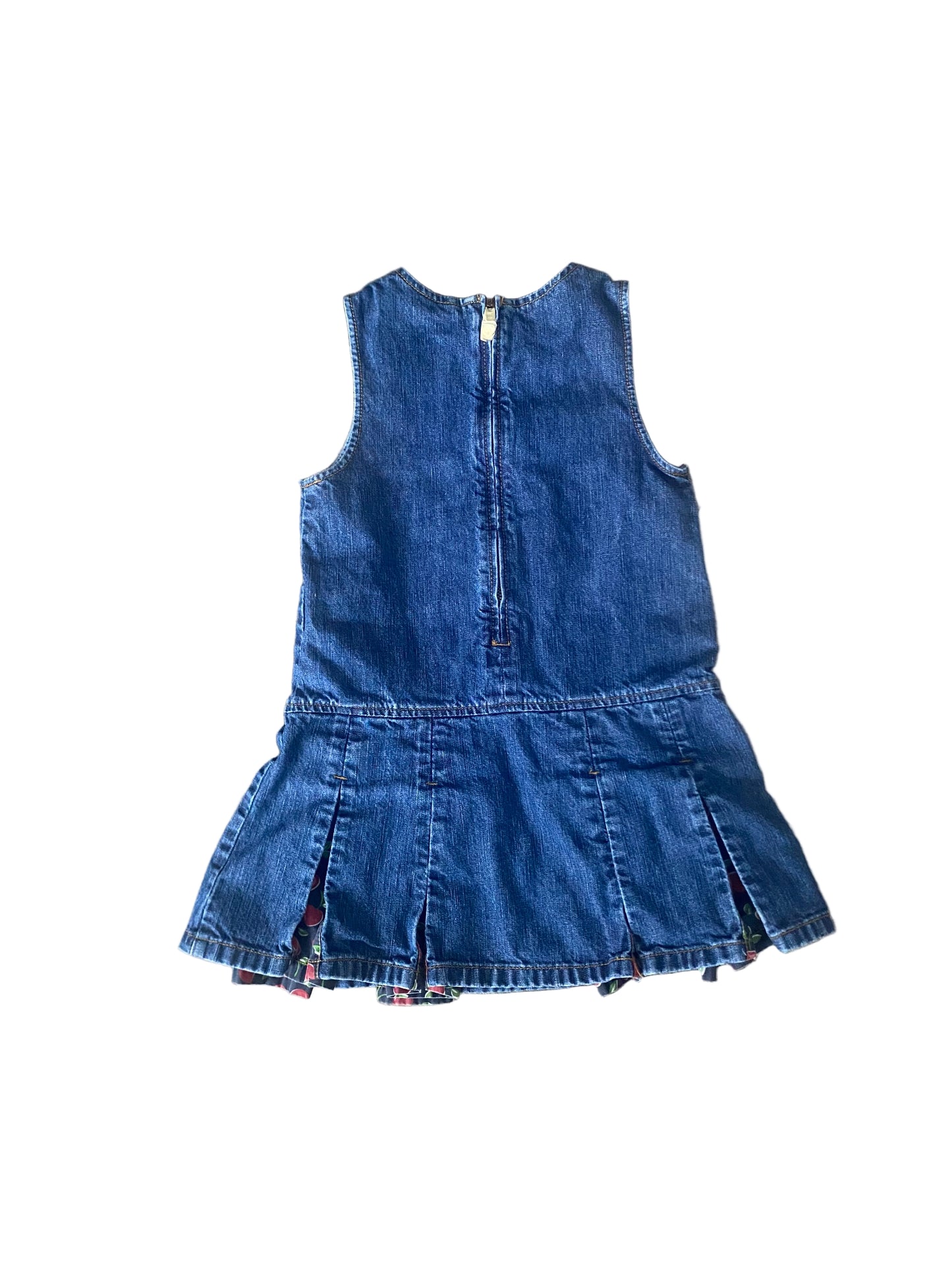 Gymboree | Vintage Denim Cherry Dress | 4t