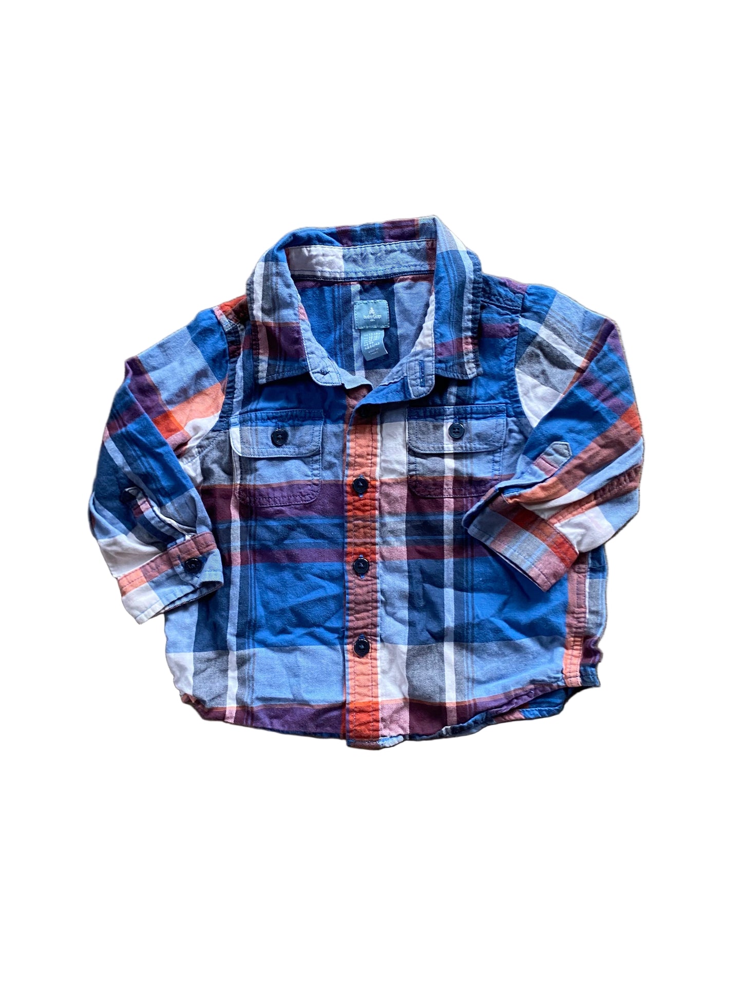 Baby Gap | Plaid Button Up | 12-18 months