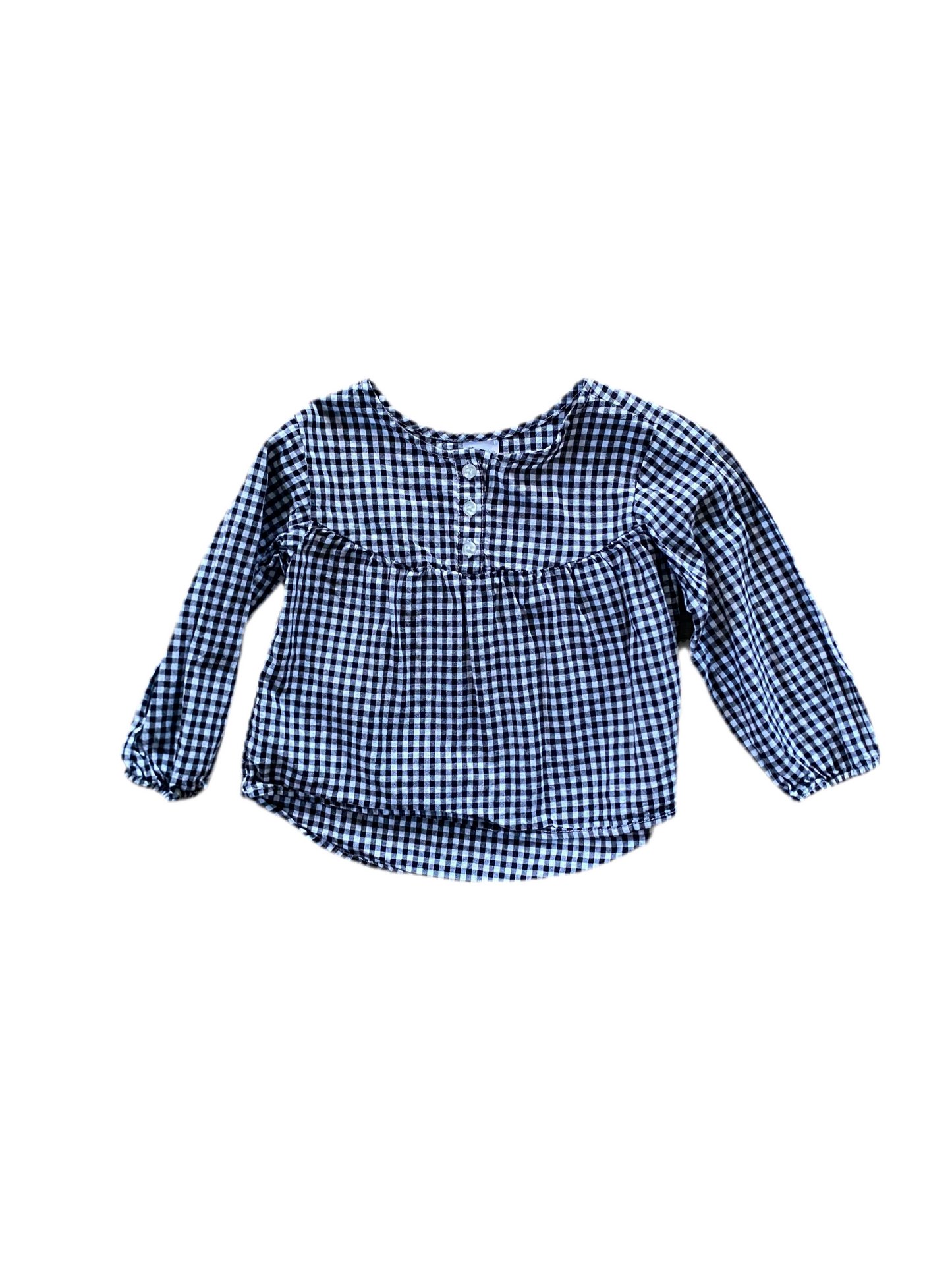Okie Dokie | Gingham Smocked Top | 18-24 Months
