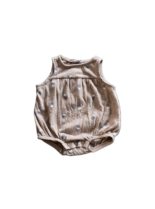 Carter’s | Tan Floral Bubble Romper | NB
