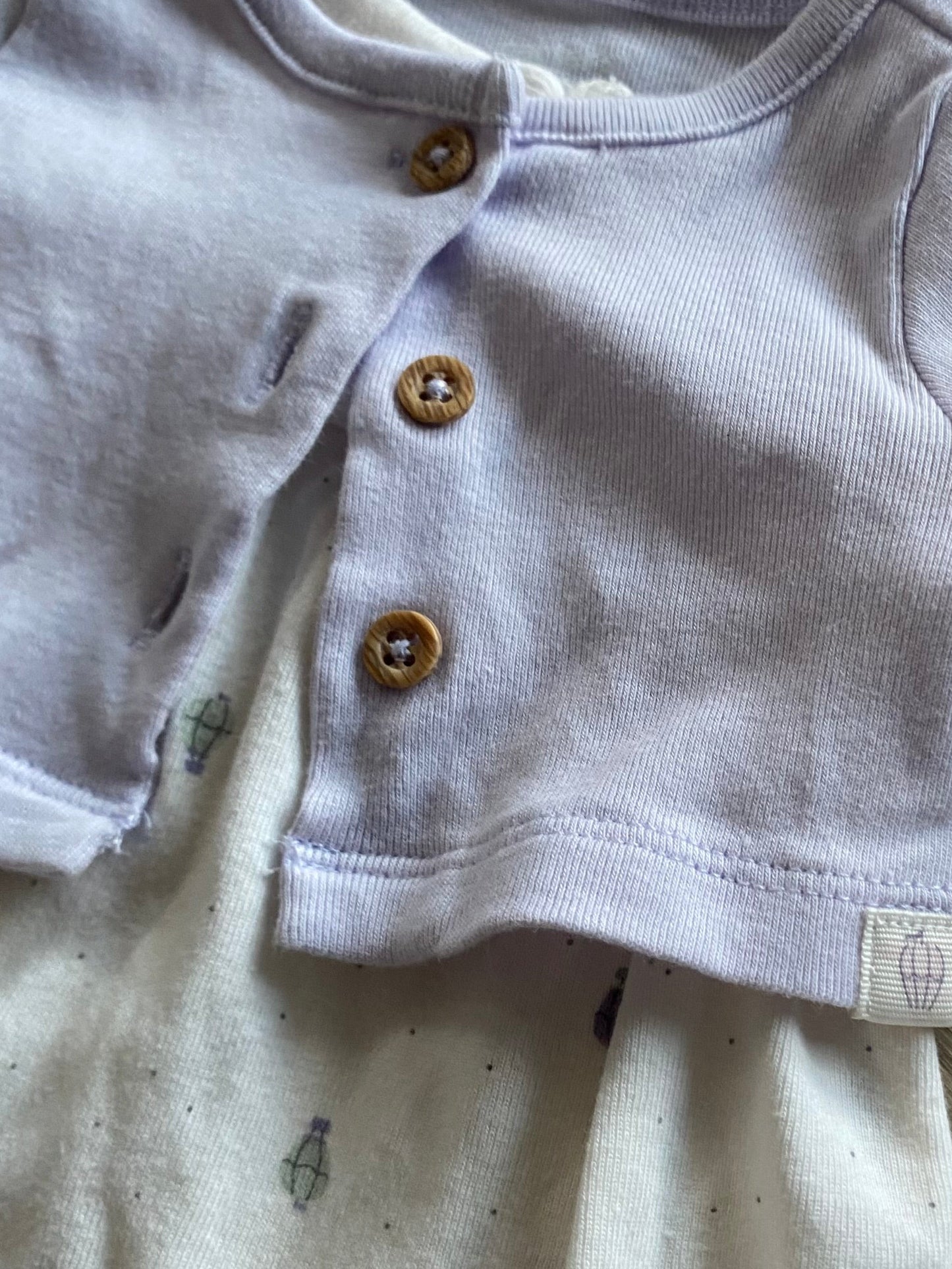 Carter’s | Hot Air Balloon Onesie Dress and Cardigan | NB