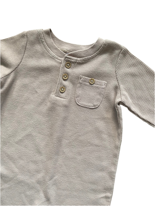 Okie Dokie | Thermal Knit Romper | 9-13 Months