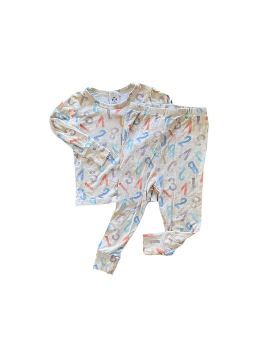 Gerber |  Viscose ABC123 Pajamas | 12-18 Months