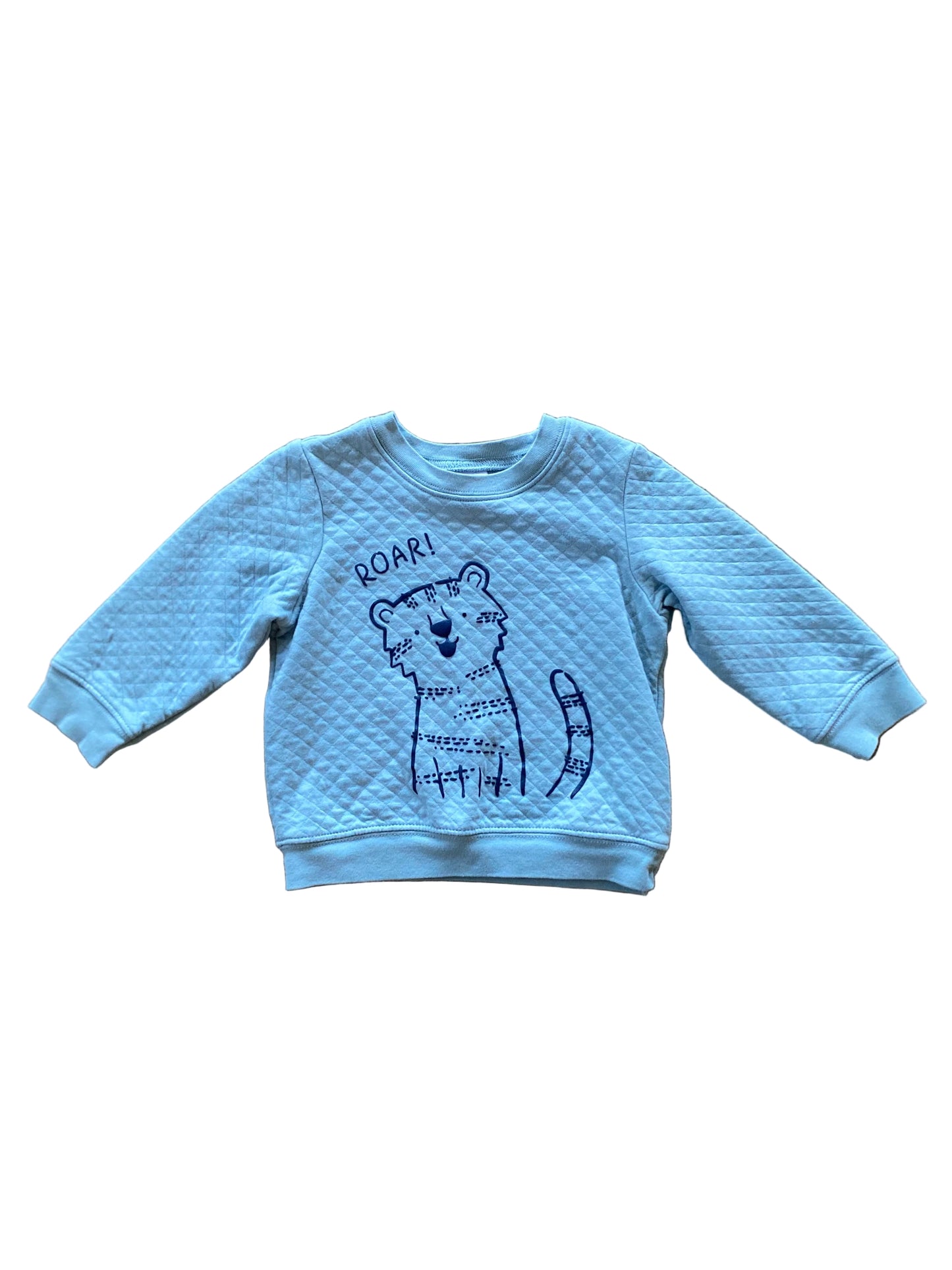 Carter’s | Roar Blue Quilted Sweater | 12-18