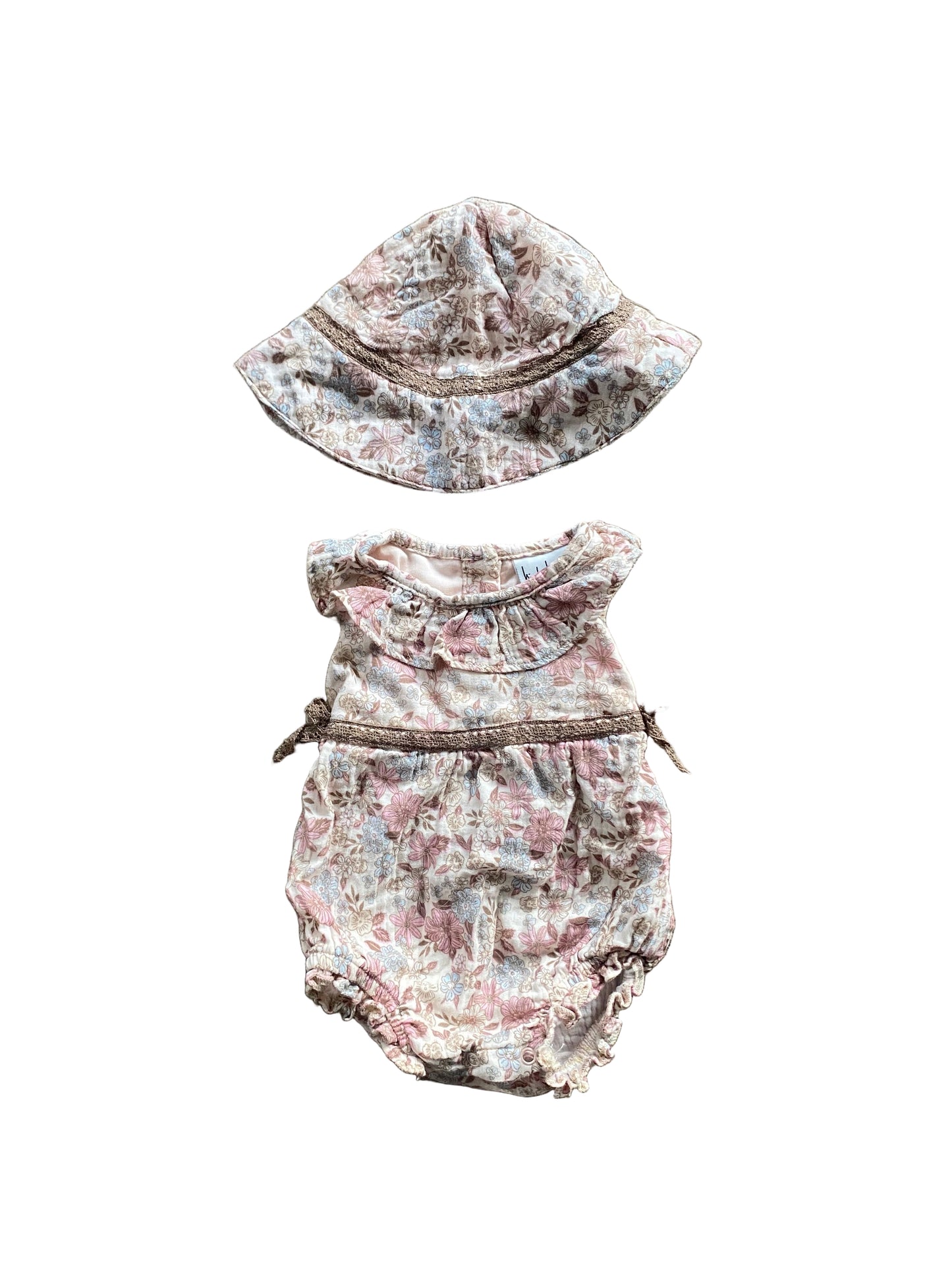 Nicole Miller | Summer set with Sun Hat | NB